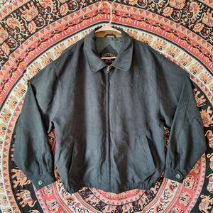 Vintage Cutter & Buck Men's City Bomber Jacket Golfing Aviator Old Money